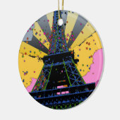 Psychedelische Wereld: De Toren van Eiffel, Parijs Keramisch Ornament (Links)