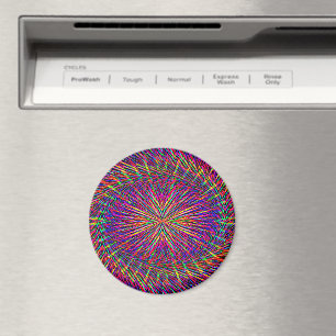 Psychedelische wervelende ster..... magneet