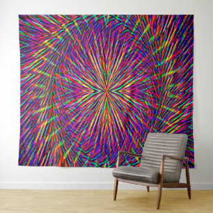 Psychedelische wervelende ster..... wandkleed