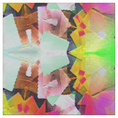 Psychedelische zaagbladen.. stof (Swatch)