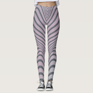 Psychedelische Zebra: korrelige strepen. Leggings