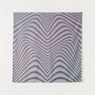 Psychedelische Zebra: korrelige strepen. Wandkleed
