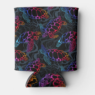 Psychedelische Zee Schildpad: Boho Ocean Blikjeskoeler