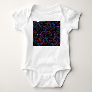 Psychedelische Zee Schildpad: Boho Ocean Romper