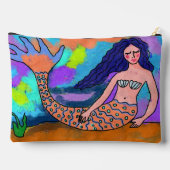 Psychedelische Zeemeermin Abstract schilderij Etui (Achterkant)