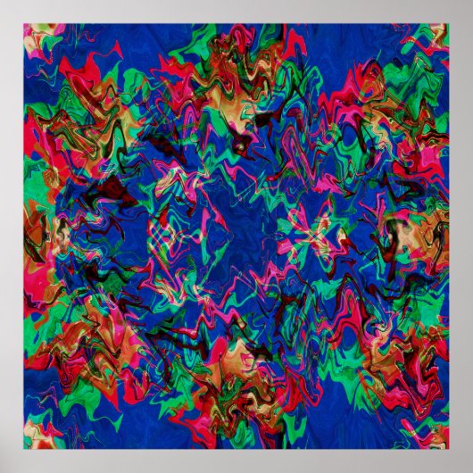 Psychedelische zeewier .... poster (Voorkant)