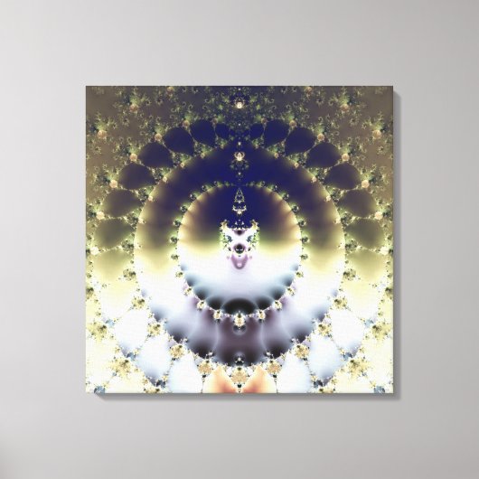 Psychedelische Zon Canvas Afdruk (Voorkant)
