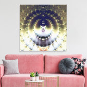 Psychedelische Zon Canvas Afdruk (Insitu (Woonkamer))