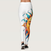 Psychedelische zon - leggings (Achterkant)