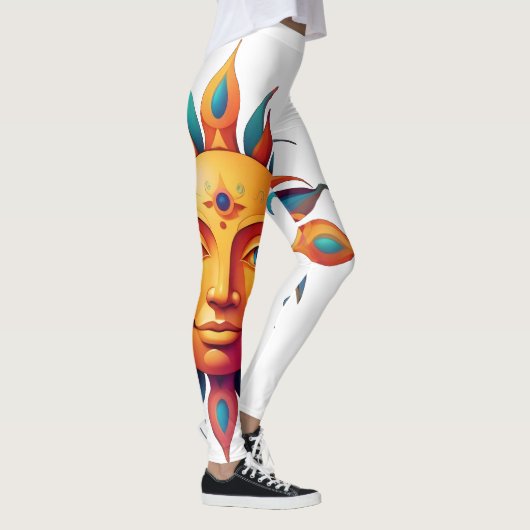 Psychedelische zon - leggings (Rechts)