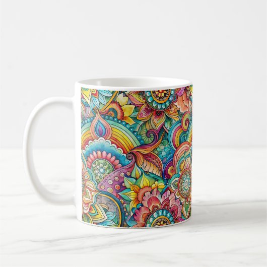 Psychedellaire Hippie Swirl Mug (Gauche)