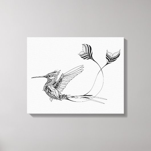 Psychedlic Bird Tattoo 6 Canvas Afdruk (Voorkant)