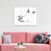 Psychedlic Bird Tattoo 6 Canvas Afdruk (Insitu (Woonkamer))