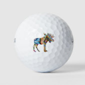 Psychedlic-mazen Golfballen (Voorkant)