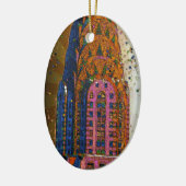 Psychedlic NYC: Chrysler Building Top Closeup #1 Keramisch Ornament (Links)