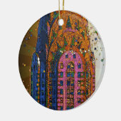 Psychedlic NYC: Chrysler Building Top Closeup #1 Keramisch Ornament (Links)