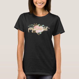 Psychiater Bloemhart Roze Aquarel Rozen Mo T-shirt