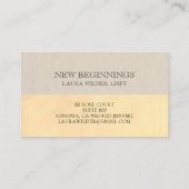 Psychiater Counselor Therapy Butterfly Visitekaartje (Achterkant)