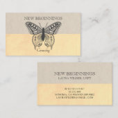 Psychiater Counselor Therapy Butterfly Visitekaartje (Voorkant / Achterkant)