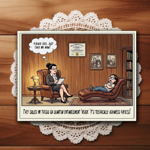 Psychiater Kantoor Humor Cartoonsansichtkaart Briefkaart