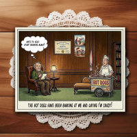 Psychiater Kantoor Humor Cartoonsansichtkaart