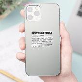 Psychiater Noun Psychiatrie Student Afstuderen Sticker (Telefoon)