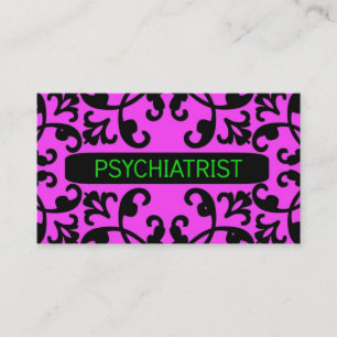 Psychiater roze Visitekaartje