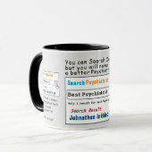 Psychiatre Funny Meilleur Mug de recherche (Devant gauche)