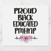 Psychiatrische geestelijke gezondheid verpleegkund sparkling wijnetiket (Enkel label)