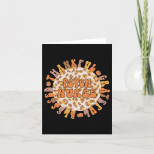 Psychiatrische Verpleegkundige Thanksgiving Psychi Kaart
