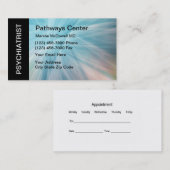 Psychiatrische vormgeving afsprakenkaartje (Voorkant / Achterkant)