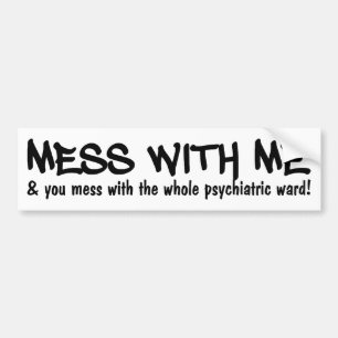 PSYCHIATRISCHE WARD bumpersticker