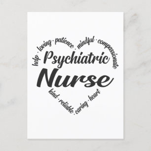 Psychiatrische zenuwzure Word Cloud Feestdagenkaart