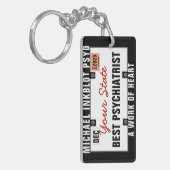 Psychiatrist Licence Bord Sleutelhanger (Voorkant Links)