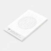 Psychiatrist Psycholoog  gelamineerd Post-it® Notes (Schuin)