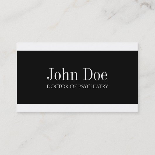 Psychiatrist W/W Visitekaartje (Voorkant)