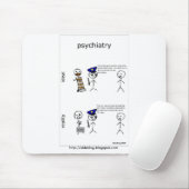 Psychiatry Comic Mousepad Muismat (Met muis)
