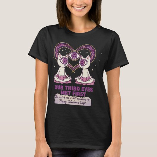 Psychic Connection valentine's day T-shirt (Voorkant)