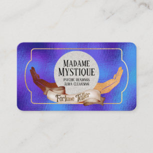 Psychic Glitter Crystal Ball Fortune Teller Visitekaartje