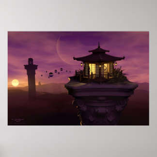 Psychic Watchtowers van J. Matthew Root Poster