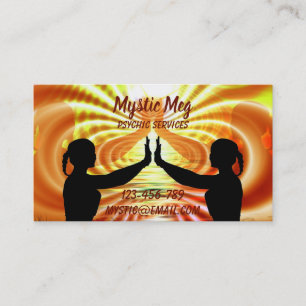 Psychie, tarot, fortuin, new age diensten visitekaartje