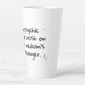 Psychique Moyen Astrologie latte mug (Devant)