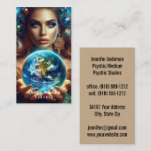 Psychique Moyen Carte de visite (Devant / Derrière)