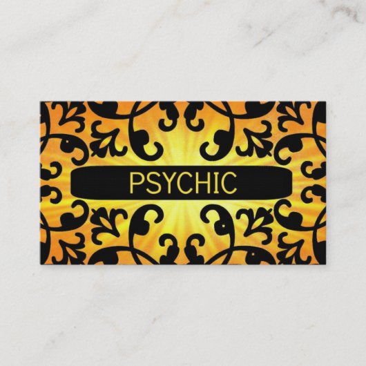 Psychique Sunshine Damask Carte de visite (Devant)
