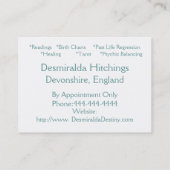 Psychisch Visitekaartje (Achterkant)