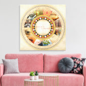 Psychische bibliotheek canvas afdruk (Insitu (Woonkamer))