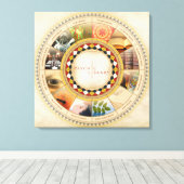 Psychische bibliotheek canvas afdruk (Insitu (Houten vloer))