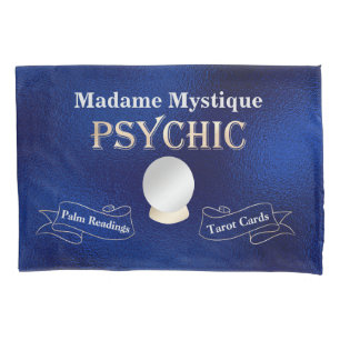 Psychische kristallen bal goud en blauw kussensloop
