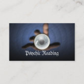 Psychische Lezing Consultant Donker Kristal Bal Visitekaartje (Voorkant)