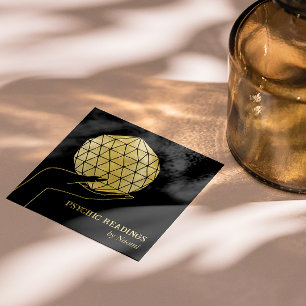 PSYCHISCHE MEDIUMDOELSTELLINGEN FORTUNE TELLER BLA VIERKANTE VISITEKAARTJE